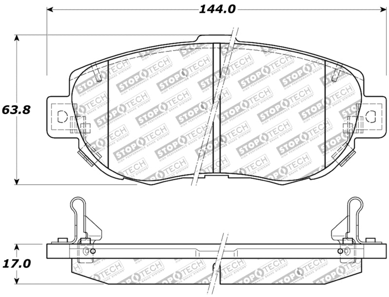 Stoptech 309.06190 StopTech Performance 00-05 Lexus IS 250/300/350 / 02-09 SC 300/400/430 Front Brake Pads