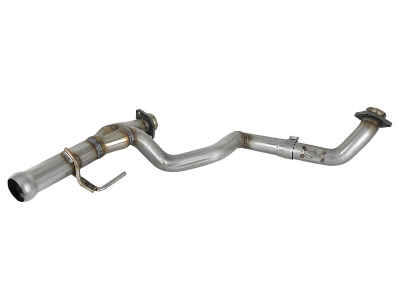 aFe 48-48026 POWER Twisted Steel Y-Pipe 2-1/4in 409 SS Exhaust System 2018 Jeep Wrangler (JL) V6-3.6L