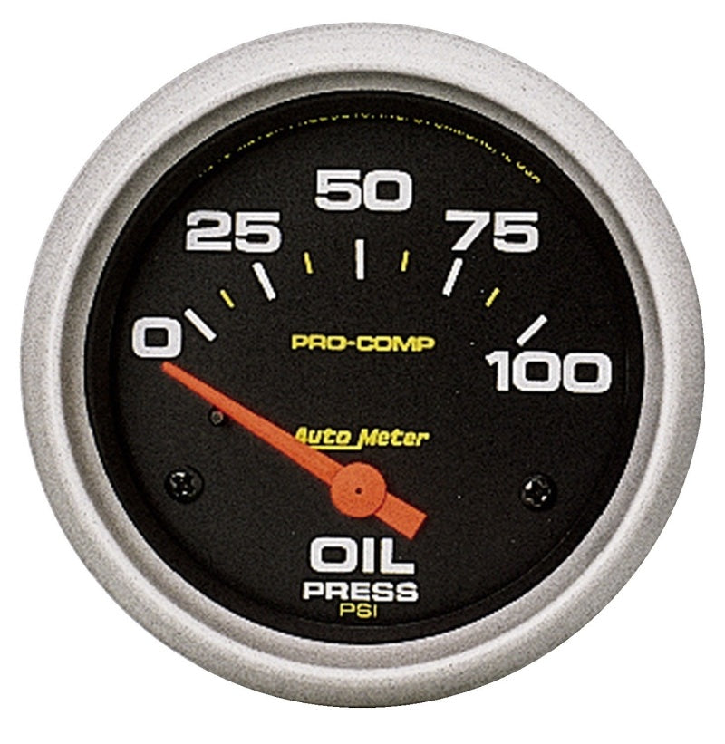 AutoMeter 5427 Autometer Pro Comp Short Sweep Electronic 0-100 PSI Oil Pressure Gauge