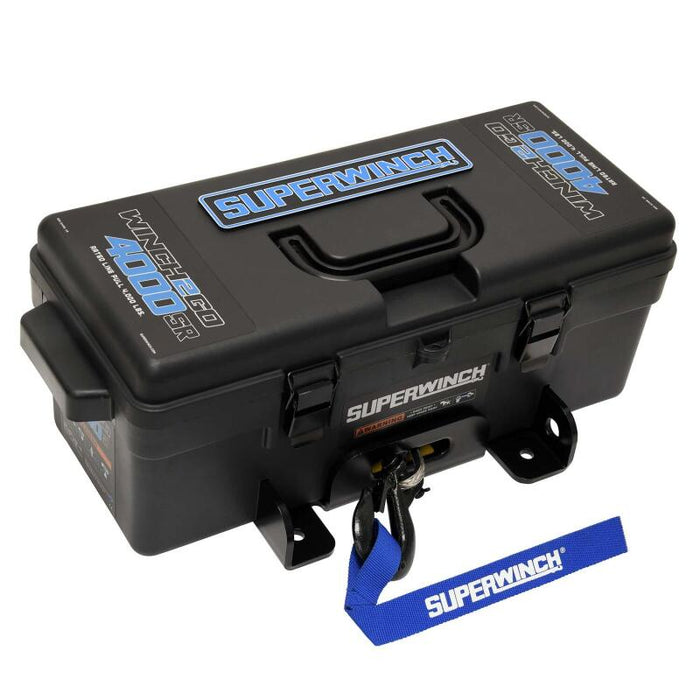 Superwinch 1140232 4000 LBS 12V DC 3/16in x 50ft Synthetic Rope Winch2Go