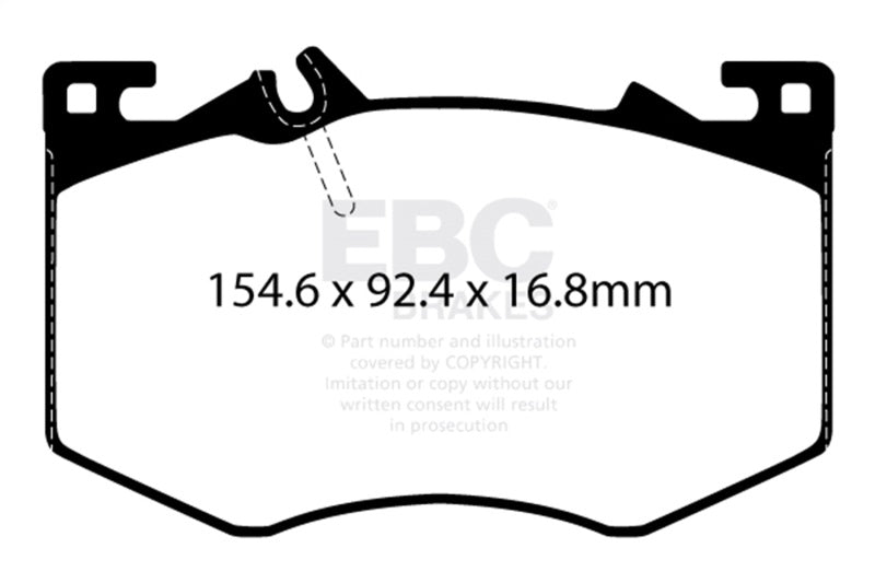 EBC DP52423NDX 2020+ Mercedes-Benz A35 AMG / 2020+ Mercedes-Benz CLA45 AMG (C118) Bluestuff Front Brake Pads