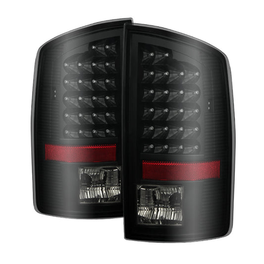 SPYDER 9026539 xTune Dodge RAM 07-08 1500 / RAM 07-09 2500/3500 LED Tail Lights Black Smoke ALT-JH-DR07-LED-BKSM