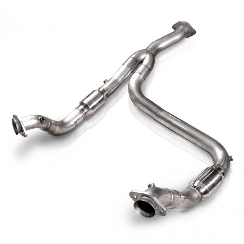 Stainless Works FTECODPCAT 2011-14 F-150 3.5L 3in Downpipe High-Flow Cats Y-Pipe Factory Connection