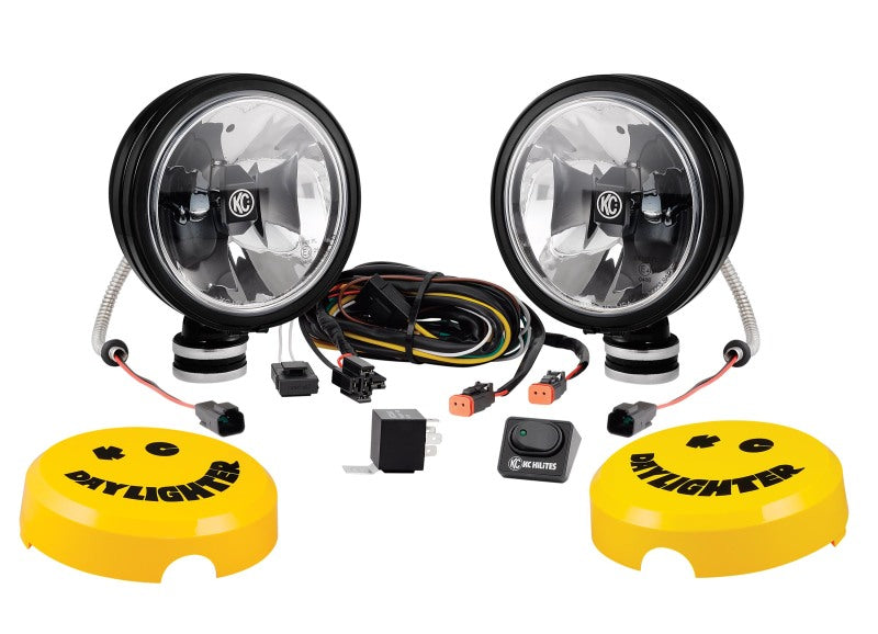 KC HiLiTES 653 Daylighter Gravity G6 LED 20w SAE/ECE Driving Beam (Pair Pack System) - Black SS