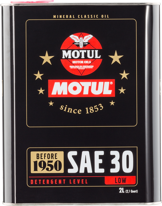 Motul 104509 Classic SAE 30 Oil - 6x2L