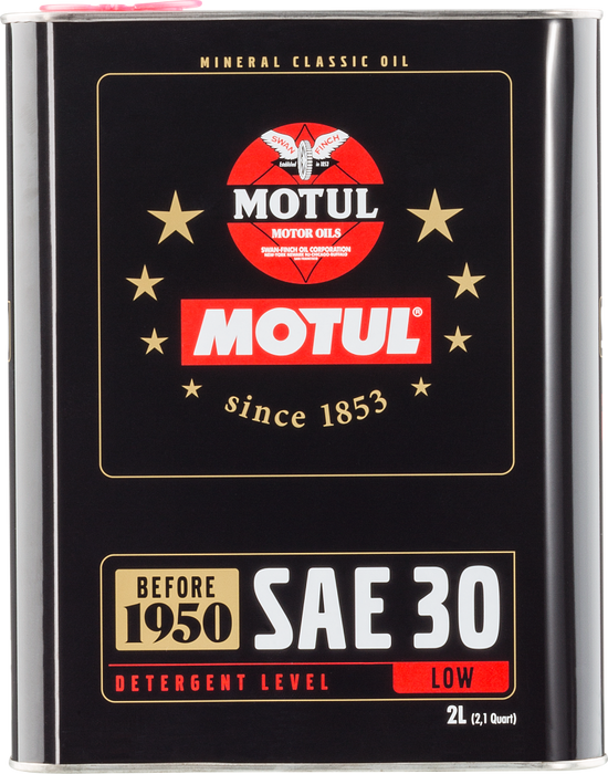 Motul 104509 Classic SAE 30 Oil - 6x2L