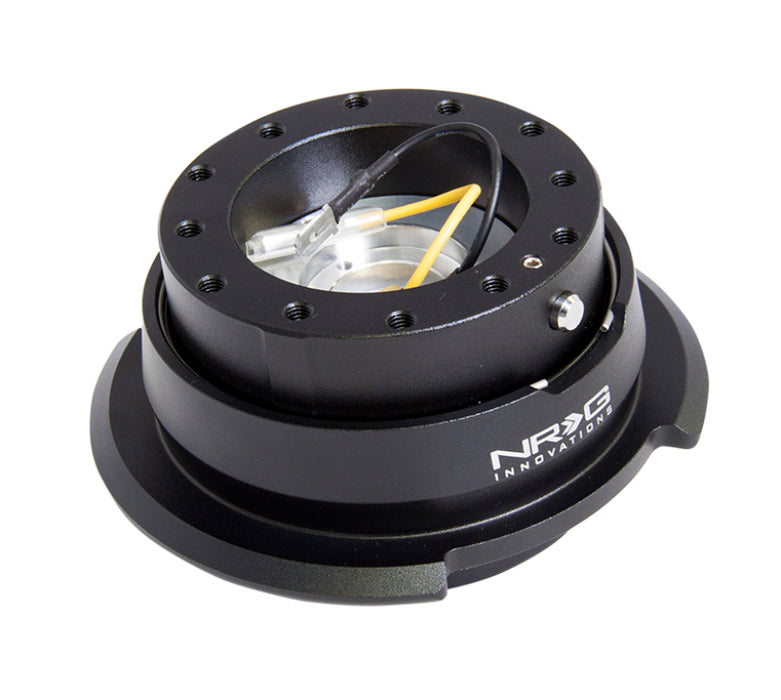 NRG SRK-280BK Quick Release Kit Gen 2.8 - Black / Black Ring