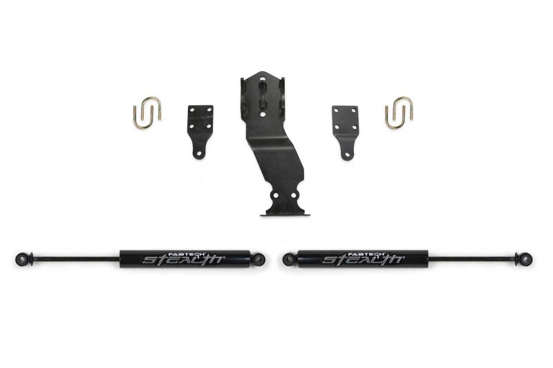 Fabtech FTS22302 17-20 Ford Superduty 4WD Stealth Dual Steering Stabilizer Kit