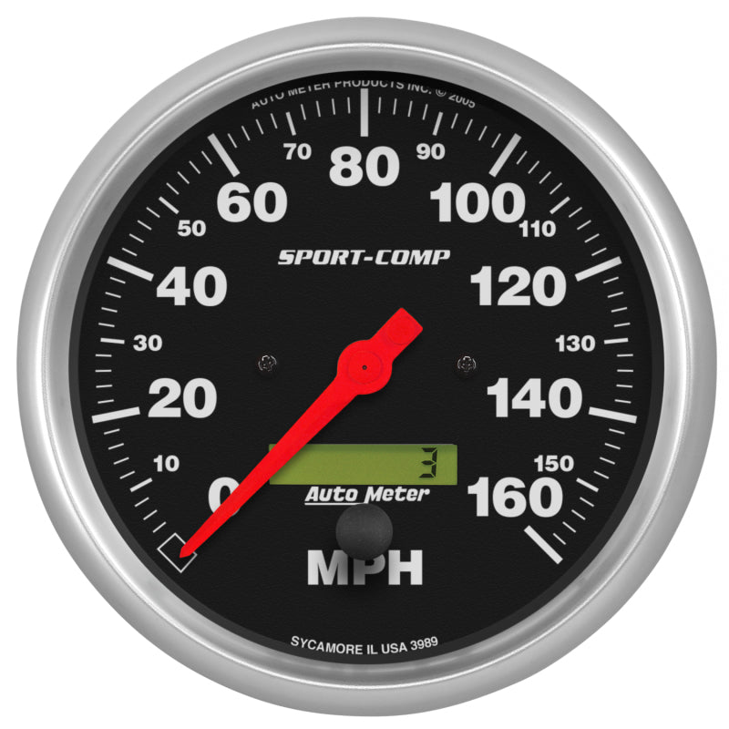 Autometer ATM3989 5in Sport Comp. Elec. 160 MPH Speedometer