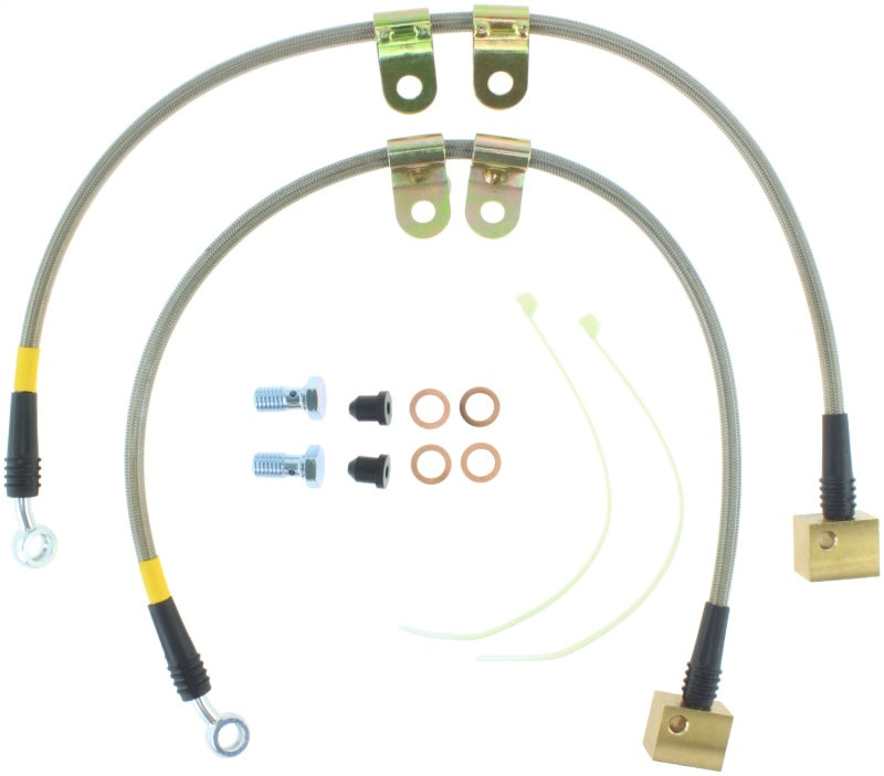 Stoptech 950.62013 StopTech 06-09 Chevy Trailblazer Stainless Steel Front Brake Lines