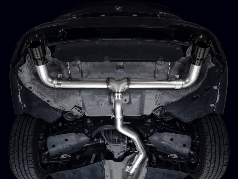AWE Tuning 3020-33429 AWE 19-23 BMW 330i / 21-23 BMW 430i Base G2X Track Edition Axle Back Exhaust - Diamond Black