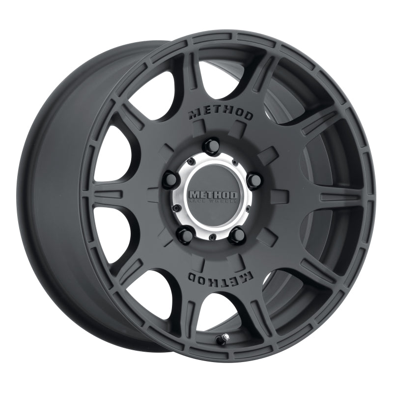 Method Wheels MR30878550500 Method MR308 Roost 17x8.5 0mm Offset 5x5 71.5mm CB Matte Black Wheel
