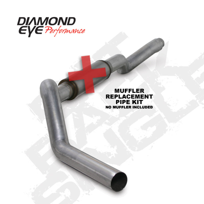 Diamond Eye Performance K5126A-RP Diamond Eye KIT 5in CB MFLR RPLCMENT PIPE SGL AL: 2006-2007.5 CHEVY 6.6L 2500/3500