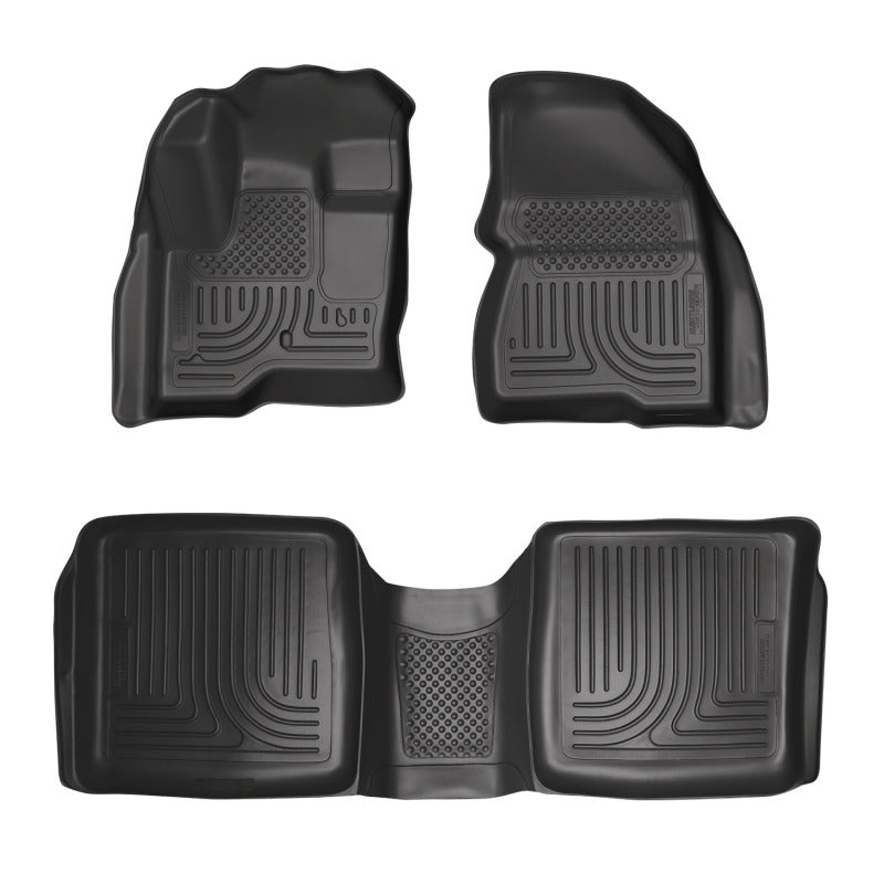 Husky Liners 98741 09-12 Ford Flex/10-12 Lincoln MKT WeatherBeater Combo Black Floor Liners