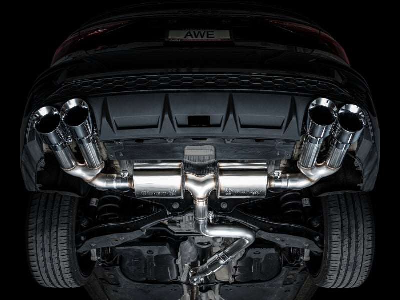 AWE Tuning 3015-42897 AWE 22-24 Audi 8Y S3 Touring Edition Exhaust - Chrome Silver Tips