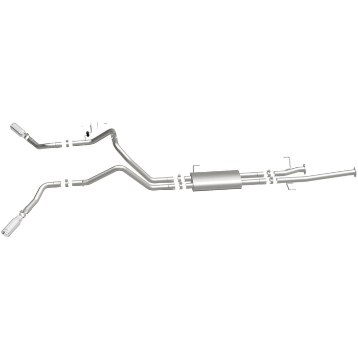 Magnaflow 19232 MagnaFlow Cat-Back 10-15 Toyota Tundra SC LB / CC SB 4.6L/5.7L V8 SS 2.5 Dual Split Rear 4in Tip
