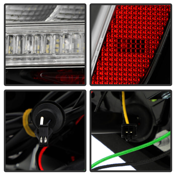 SPYDER 5087171 Spyder 13-16 Audi A4 4DR LED Tail Lights LED Clear Reverse Lights - Black ALT-YD-AA413-SEQ-BK