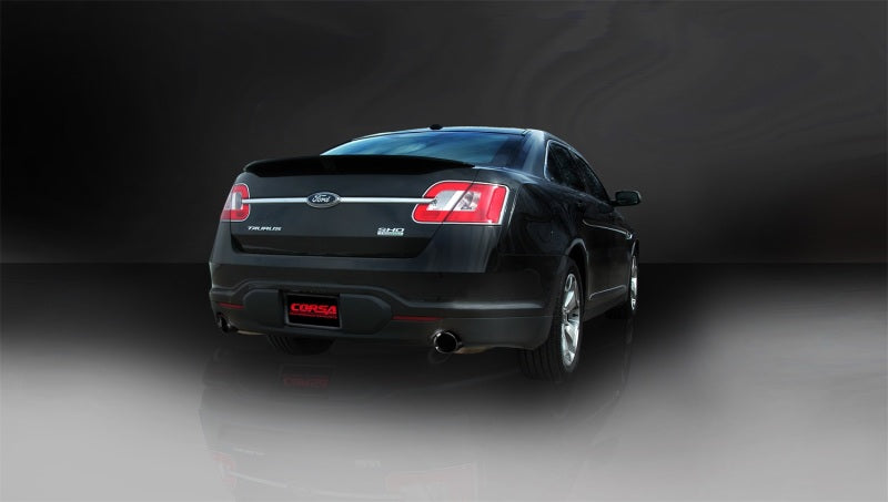 CORSA Performance 14315BLK Corsa 2010-2019 Ford Taurus SHO 3.5L V6 Turbo Sport Cat-Back Exhaust w/ Dual 4in Black Tips