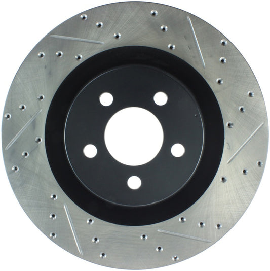 Stoptech 127.63063L StopTech SportStop 06-09 Chrysler SRT-8 Front Left Drilled & Slotted Rotor
