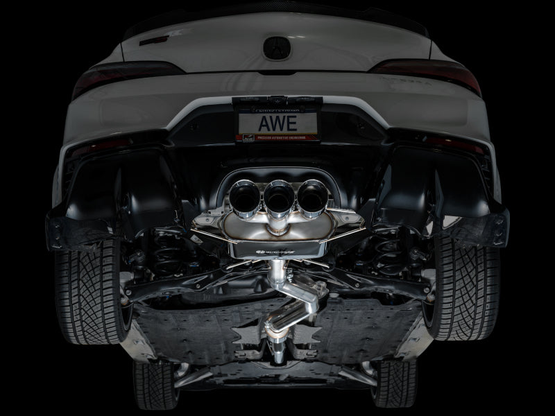 AWE Tuning 3015-52335 2024 Acura Integra Type S DE5 FWD Touring Edition Exhaust w/ Triple Chrome Silver Tips