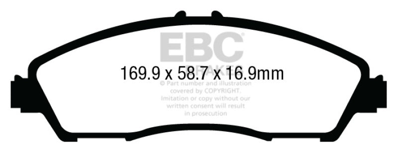 EBC DP43024R 14+ Acura MDX 3.5 Yellowstuff Front Brake Pads