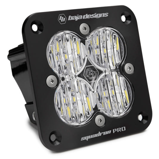 Baja Designs 491005 Squadron Pro Black Wide Cornering Pattern Flush Mount LED Light Pod - Black