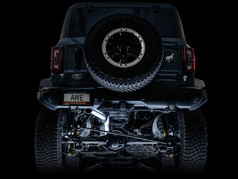 AWE Tuning 3015-21000 2021+ Ford Bronco 0FG Exhaust (No Tips) w/ Bash Guard