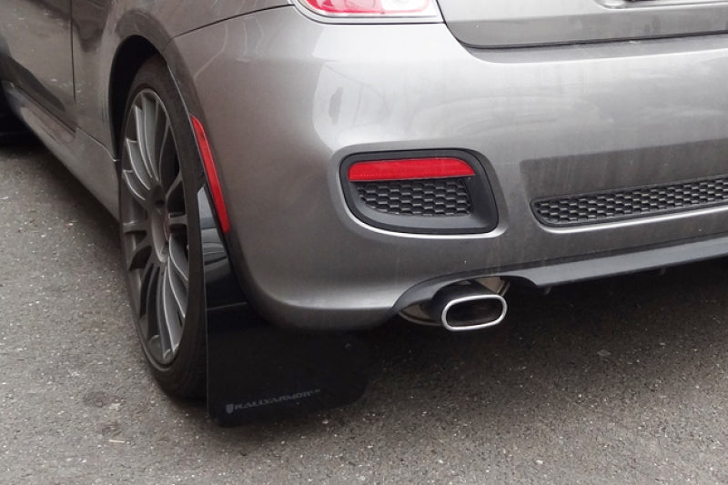 Rally Armor MF25-UR-BLK/RD 12-18 Fiat 500 Black UR Mud Flap w/Red Logo