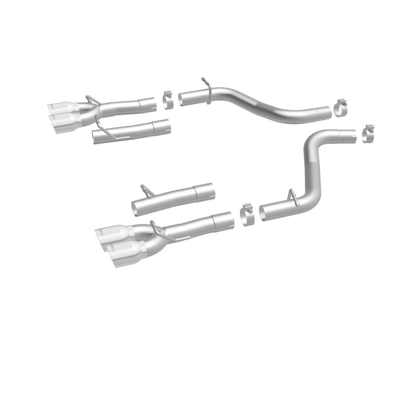 Magnaflow 19218 MagnaFlow Axle-Back, SS, 2.5in, Quad Split Rear 3.5in Tip 2015 Dodge Challenger 3.6L V6
