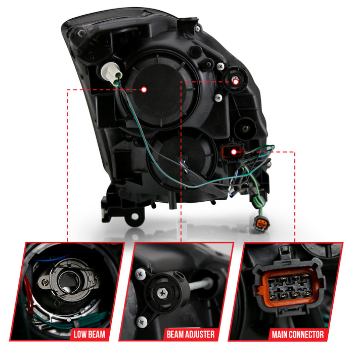 ANZO 121557 ANZ LED/Projector Headlights