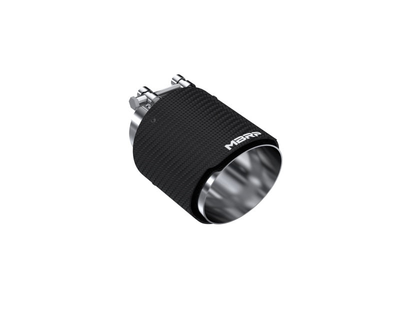 MBRP T5183 3in ID / Dual 4in OD Out Staggered L 9.37in / R 9.87in Single Wall T304 SS Univ Exhaust Tip