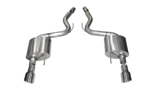 CORSA Performance 14326 Corsa 2015-2017 Ford Mustang GT 5.0 3in Axle Back Exhaust Polish Dual 4.5in Tip Sport
