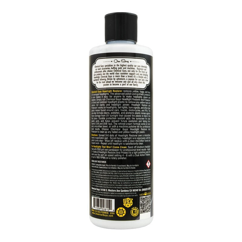 Chemical Guys GAP11516 Headlight Restorer & Protectant - 16oz