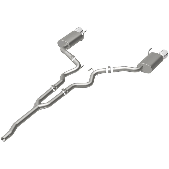 Magnaflow 19097 MagnaFlow Cat Back, SS, 2.5in, Street, Dual Split Polished 4.5in Tips 2015 Ford Mustang Ecoboost