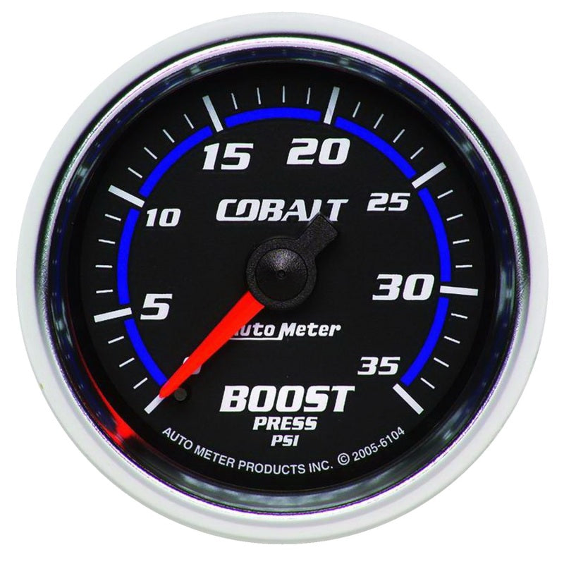 AutoMeter 6104 Autometer Cobalt 52mm 0-35 psi Mechanical Boost Gauge