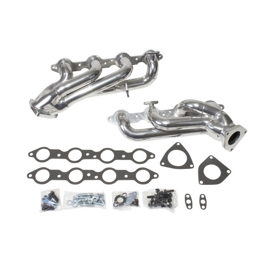 BBK 40050 99-04 GM Truck SUV 4.8 5.3 Shorty Tuned Length Exhaust Headers - 1-3/4 Silver Ceramic