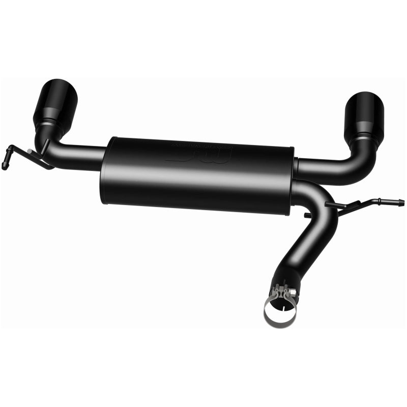 Magnaflow 15160 MagnaFlow 07-17 Jeep Wrangler JK 3.8/3.6L Dual Split Rear Exit Black Axle-Back Exhaust