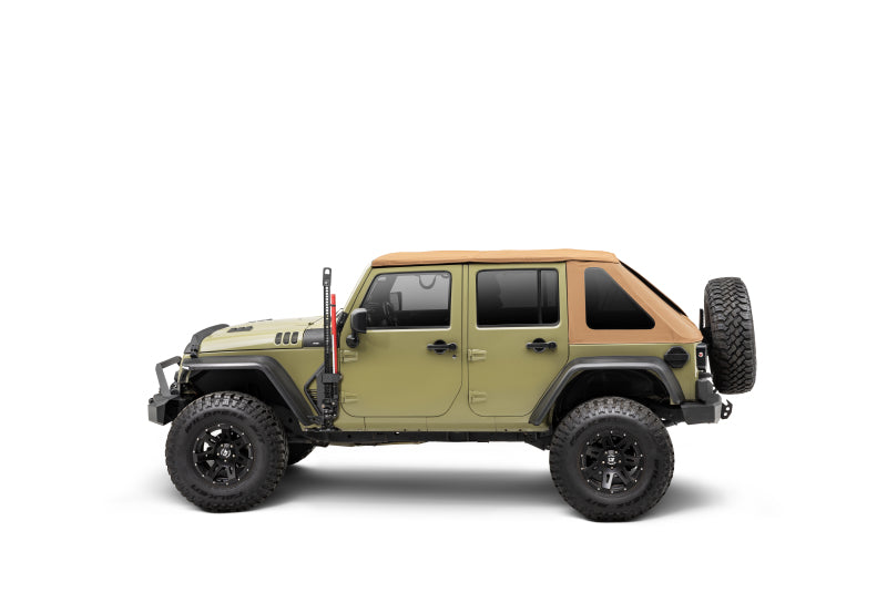 Go Rhino 701009T 07-18 Jeep Wrangler JK/JKU Front Fender Jack Mount for Hi-Lift Jack - Tex. Blk