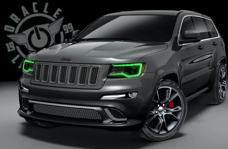 ORACLE Lighting 1284-332 Oracle 1421 Jeep Grand Cherokee Dynamic Headlight DRL Upgrade Kit ColorSHIFT Dynamic