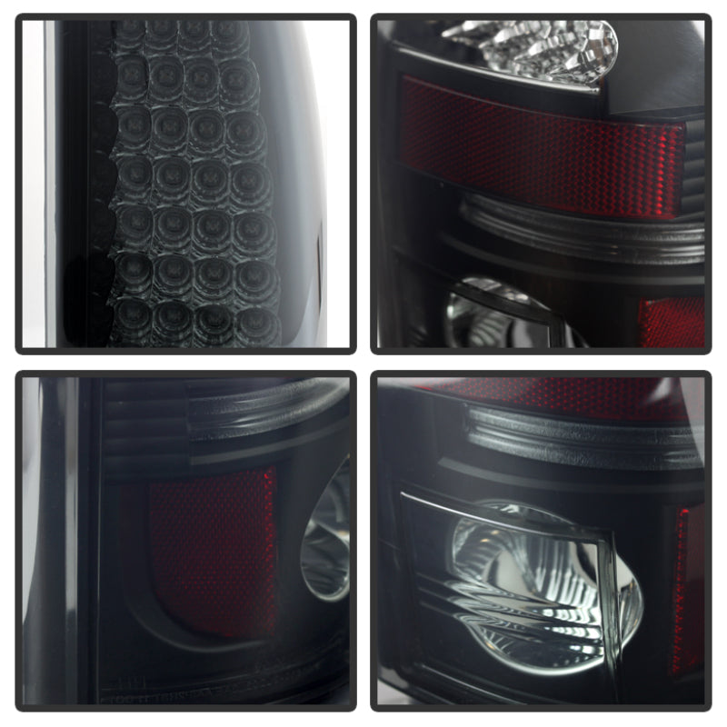 SPYDER 5078063 Spyder Chevy Silverado 1500 99-02 (Not Fit Stepside) LED Tail Lights Blk Smke ALT-YD-CS99-LED-BSM