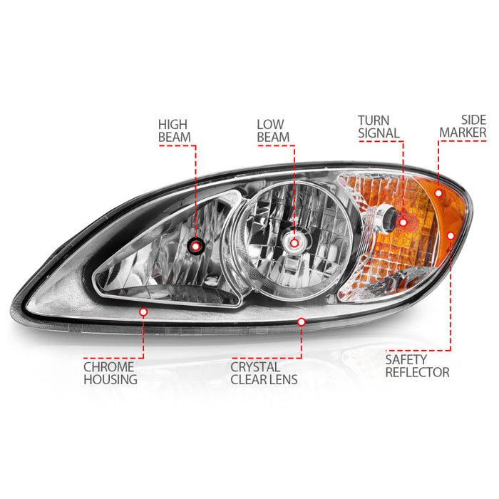 ANZO 131033 ANZ Crystal Headlights