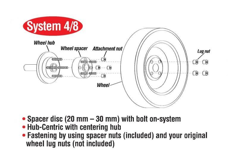 Eibach EIBS90-4-30-057-B Pro-Spacer Kit 2015-17 Mustang S550 30MM