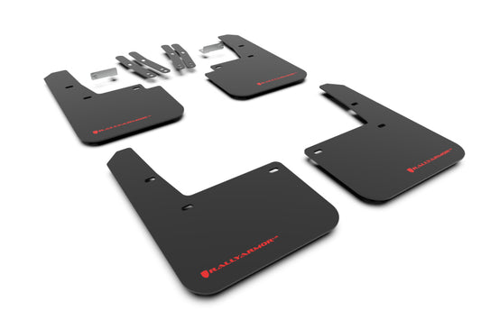 Rally Armor MF63-UR-BLK/RD 18-23 Hyundai Kona Black UR Mud Flap Red Logo