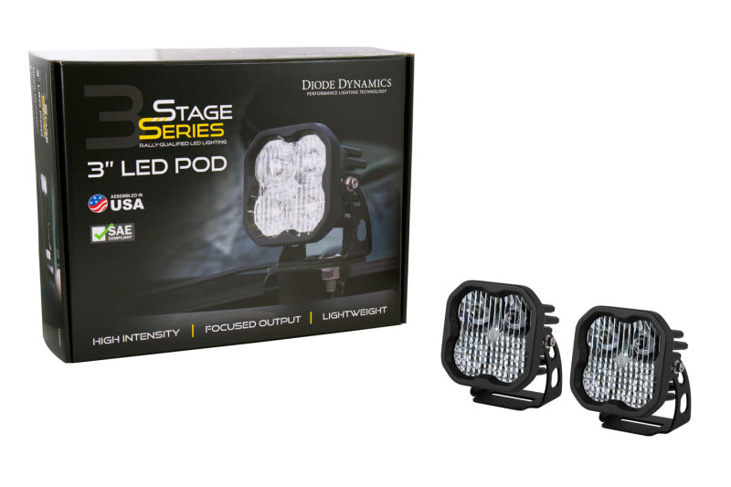 Diode Dynamics DD7184 2021 Ford Bronco Sport SS3 LED Ditch Light Kit - White Combo