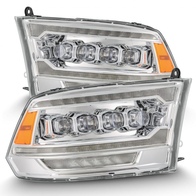 AlphaRex 880556 09-18 RAM 2500 NOVA LED Proj Headlights Plank Style Chrome w/Activ Light/Seq Signal/DRL