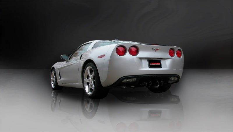 CORSA Performance 14108BLK Corsa 2009-2013 Chevrolet Corvette C6 6.2L V8 Black Sport Axle-Back Exhaust