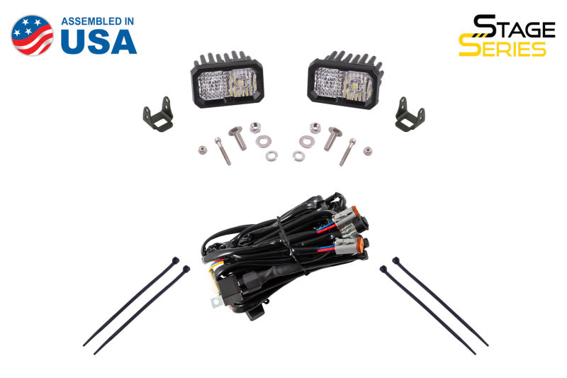 Diode Dynamics DD6749 10-21 Toyota 4Runner SS3 LED Ditch Light Kit - Yellow Pro Combo