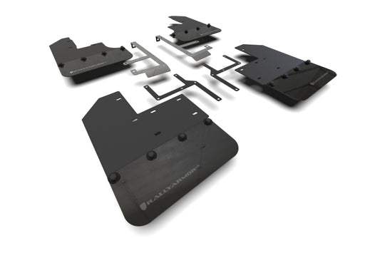 Rally Armor MF104-BLK-GRY 19-24 Jeep JT Gladiator (Mojave/Rubicon) Black Mud Flap w/Grey Logo