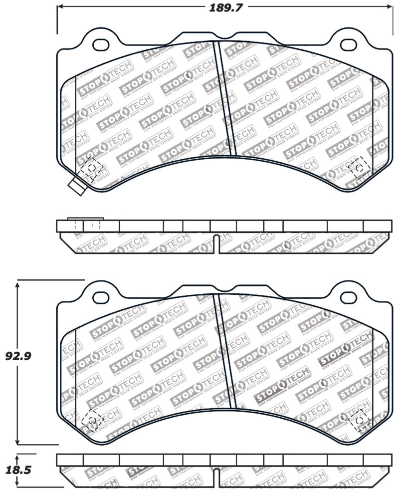 Stoptech 309.13820 StopTech Performance Brake Pads