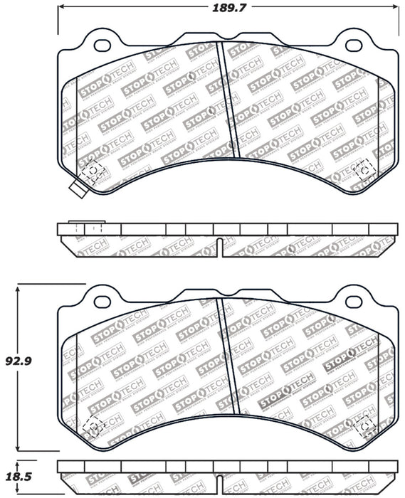 Stoptech 309.13820 StopTech Performance Brake Pads